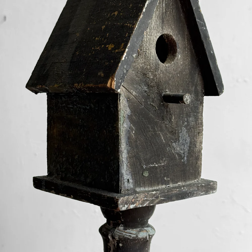 Vintage Birdhouse on Stand (A) - Image 6