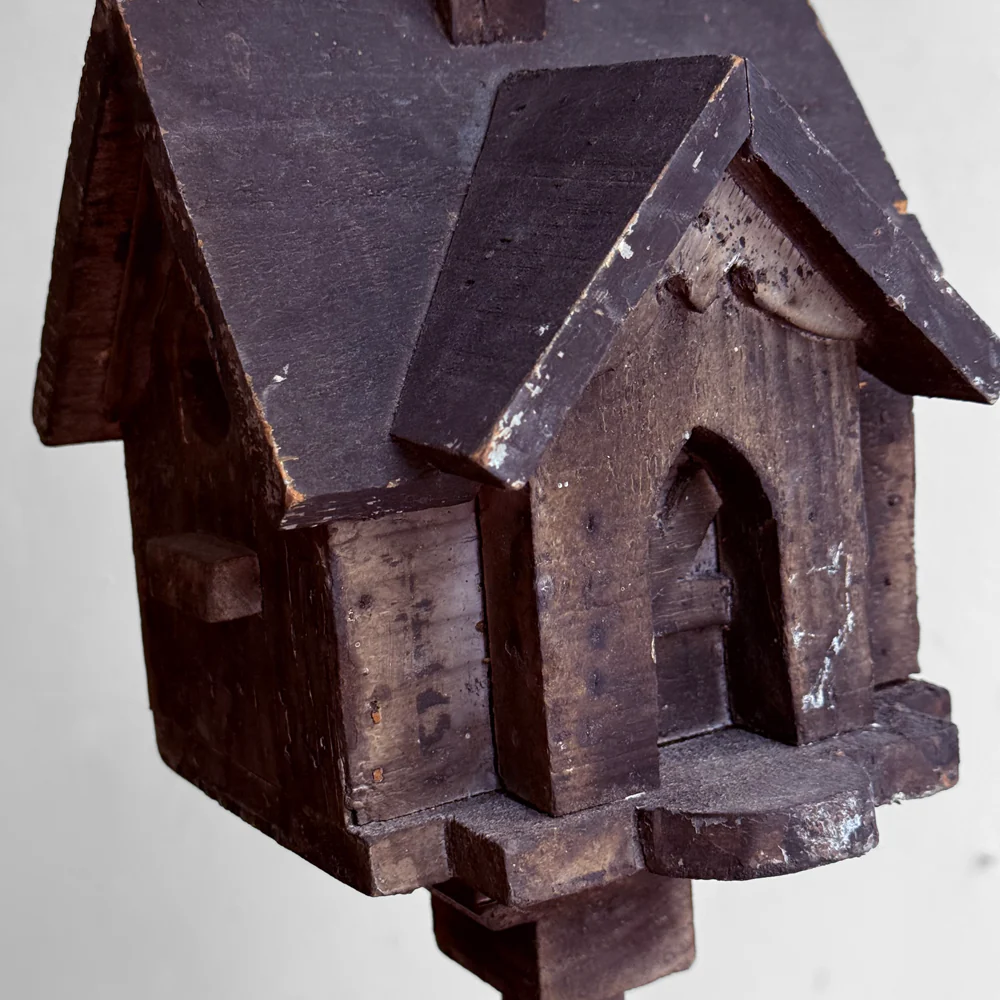 Vintage Birdhouse on Stand (B) - Image 6