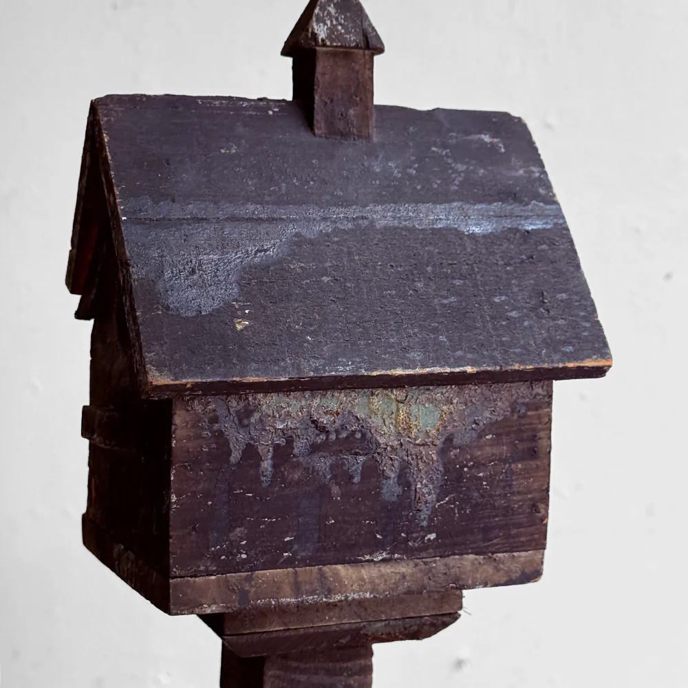 Vintage Birdhouse on Stand (B) - Image 7
