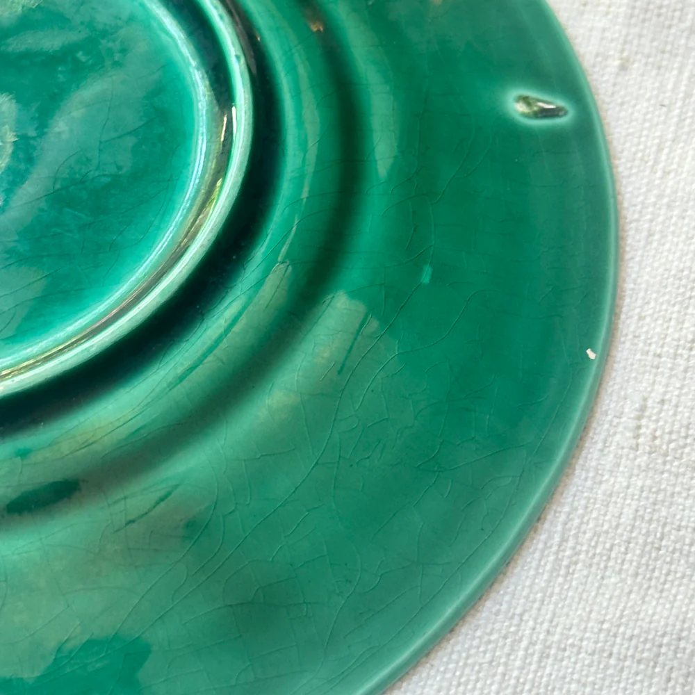 Vintage Majolica Leaf Plate (M01) - Image 4