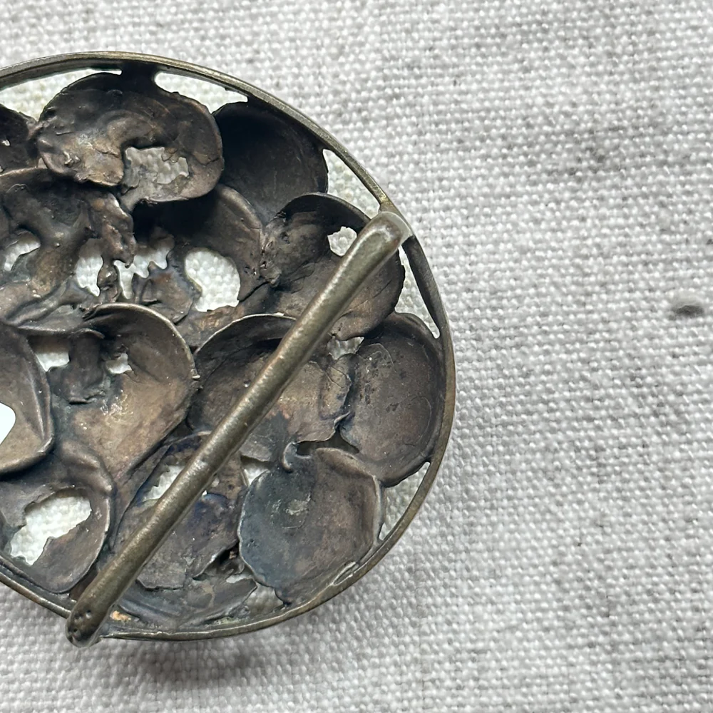 Vintage Oval American Brass Belt Buckle - Image 4
