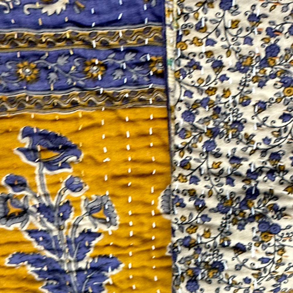 Vintage Sari Double Bedcover (#602) - Image 3