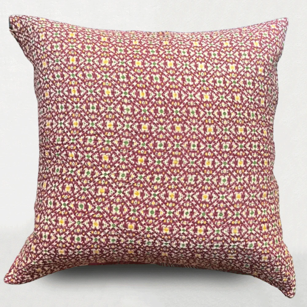 Vintage Sari Pillow (24-04) - Image 2