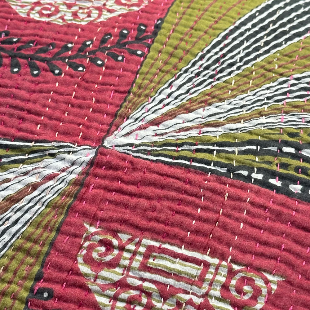 Vintage Sari Pillow (24-04) - Image 4