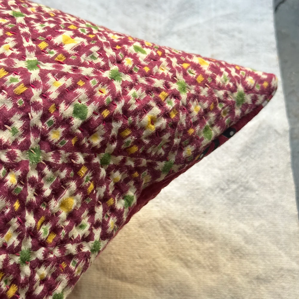 Vintage Sari Pillow (24-04) - Image 5