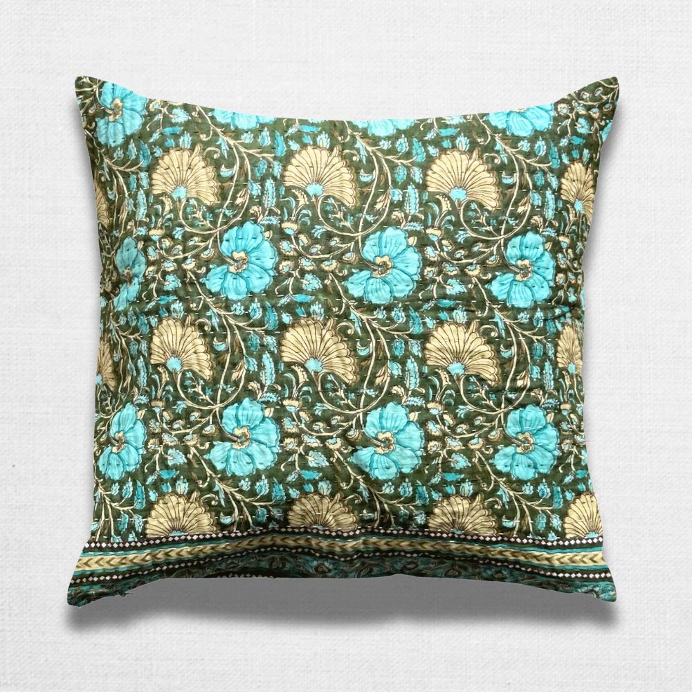 Vintage Sari Pillow Pair (JFP-14) - Image 6