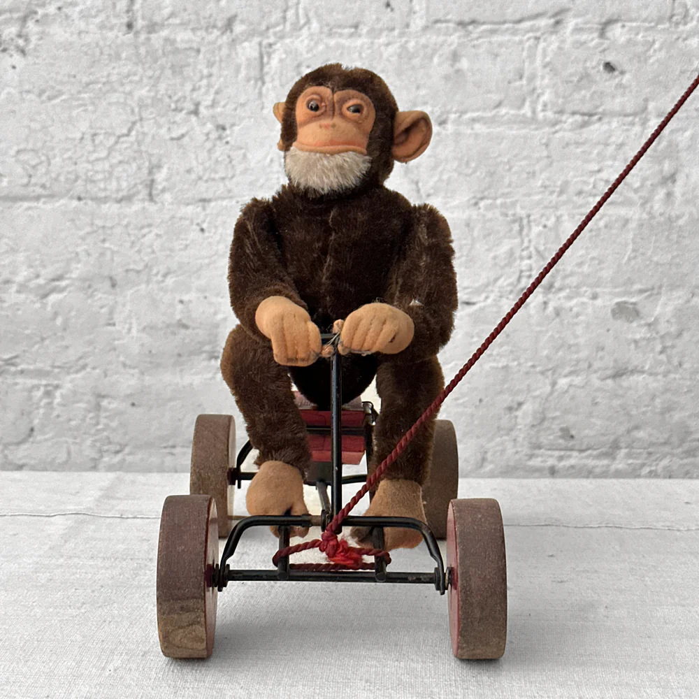 Vintage Monkey on Wheels - Image 3