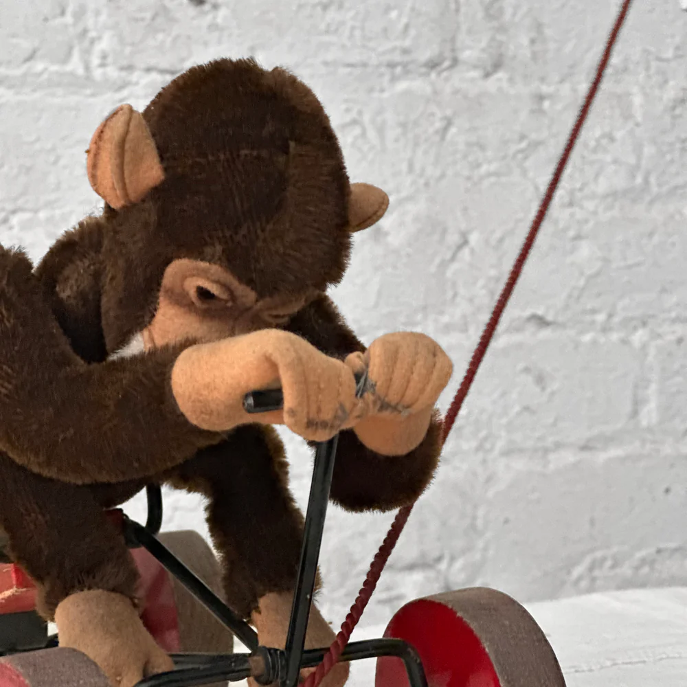 Vintage Monkey on Wheels - Image 4