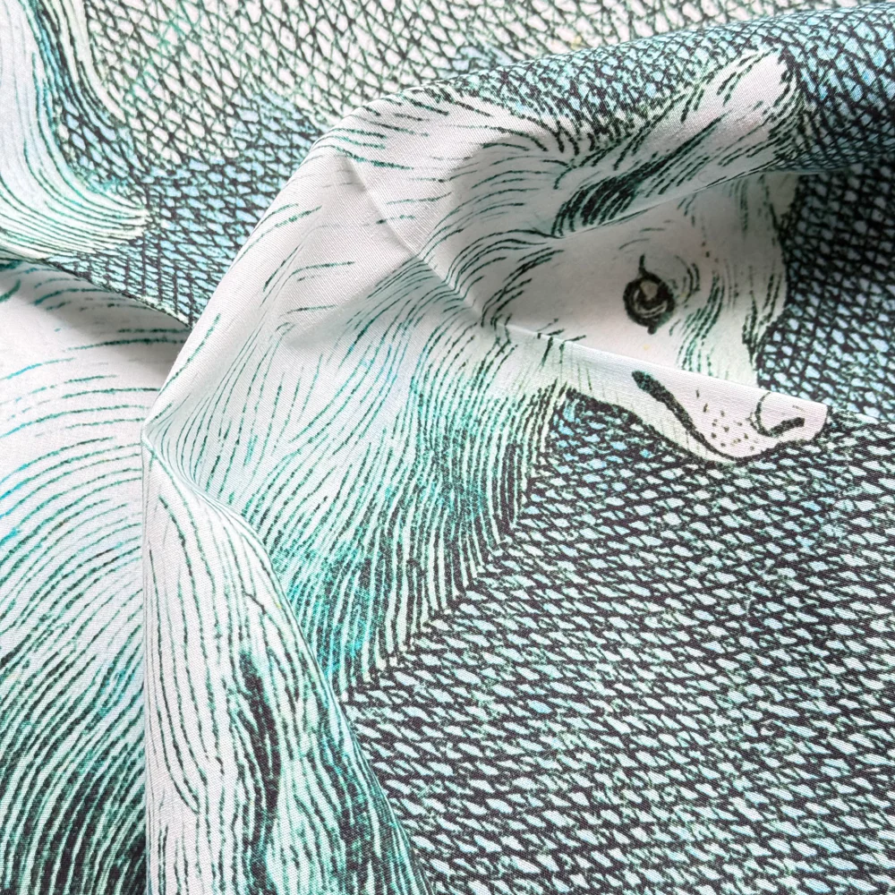 Wolf Dog Cotton Bandana - Image 5