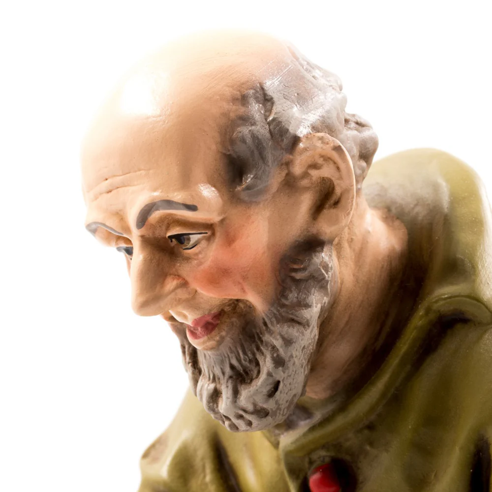 Wood Breaking Shepard Nativity Figure - Image 2